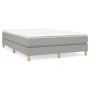 Estructura de cama de tela gris claro 140x200 cm de vidaXL, Camas y somieres - Ref: Foro24-3120614, Precio: 102,95 €, Descuen...