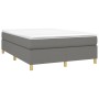 Estructura de cama de tela gris oscuro 140x190 cm de vidaXL, Camas y somieres - Ref: Foro24-3120954, Precio: 114,76 €, Descue...