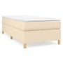 Estructura de cama de tela color crema 90x200 cm de vidaXL, Camas y somieres - Ref: Foro24-3120934, Precio: 91,58 €, Descuent...