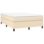 Estructura de cama de tela color crema 140x200 cm de vidaXL, Camas y somieres - Ref: Foro24-3120867, Precio: 115,88 €, Descue...