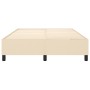 Estructura de cama de tela color crema 140x200 cm de vidaXL, Camas y somieres - Ref: Foro24-3120867, Precio: 115,88 €, Descue...
