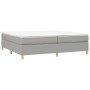 Estructura de cama gris claro tela 200x200 cm de vidaXL, Camas y somieres - Ref: Foro24-3120985, Precio: 116,87 €, Descuento: %