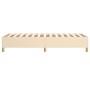 Estructura de cama de tela color crema 90x190 cm de vidaXL, Camas y somieres - Ref: Foro24-3120926, Precio: 82,46 €, Descuent...