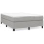 Estructura de cama de tela gris claro 140x190 cm de vidaXL, Camas y somieres - Ref: Foro24-3120854, Precio: 112,11 €, Descuen...