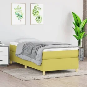 Boxspringbettgestell grüner Stoff 90x200 cm von vidaXL, Betten und Lattenroste - Ref: Foro24-3120936, Preis: 73,27 €, Rabatt: %
