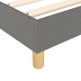 Estructura de cama de tela gris oscuro 120x200 cm de vidaXL, Camas y somieres - Ref: Foro24-3120946, Precio: 95,81 €, Descuen...