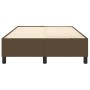 Estructura de cama de tela marrón oscuro 120x200 cm de vidaXL, Camas y somieres - Ref: Foro24-3120849, Precio: 119,89 €, Desc...