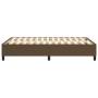 Estructura de cama de tela marrón oscuro 120x200 cm de vidaXL, Camas y somieres - Ref: Foro24-3120849, Precio: 119,89 €, Desc...