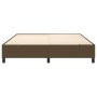 Estructura de cama box spring tela marrón 160x200 cm de vidaXL, Camas y somieres - Ref: Foro24-3120873, Precio: 136,62 €, Des...