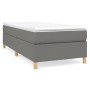Estructura de cama de tela gris oscuro 90x190 cm de vidaXL, Camas y somieres - Ref: Foro24-3120922, Precio: 79,23 €, Descuent...