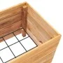 Arriate elevado madera de teca reciclada y acero 50x40x38 cm de vidaXL, Maceteros y jardineras - Ref: Foro24-47421, Precio: 6...