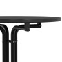 Mesa alta de comedor madera ingeniería y acero negro Ø70x110 cm en Mesas de comedor | Comprar online en Foru.es