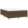 Estructura de cama de tela marrón 140x190 cm de vidaXL, Camas y somieres - Ref: Foro24-3120956, Precio: 120,13 €, Descuento: %