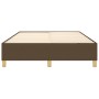Estructura de cama de tela marrón 140x190 cm de vidaXL, Camas y somieres - Ref: Foro24-3120956, Precio: 120,13 €, Descuento: %