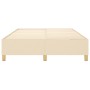 Estructura de cama de tela color crema 140x200 cm de vidaXL, Camas y somieres - Ref: Foro24-3120966, Precio: 124,44 €, Descue...