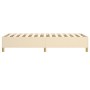 Estructura de cama de tela color crema 100x200 cm de vidaXL, Camas y somieres - Ref: Foro24-3120942, Precio: 96,86 €, Descuen...