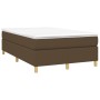 Estructura de cama de tela marrón oscuro 120x200 cm de vidaXL, Camas y somieres - Ref: Foro24-3120948, Precio: 96,55 €, Descu...