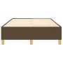 Estructura de cama de tela marrón oscuro 120x200 cm de vidaXL, Camas y somieres - Ref: Foro24-3120948, Precio: 96,55 €, Descu...