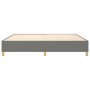 Estructura de cama de tela gris oscuro 140x200 cm de vidaXL, Camas y somieres - Ref: Foro24-3120962, Precio: 116,98 €, Descue...