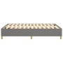 Estructura de cama de tela gris oscuro 140x200 cm de vidaXL, Camas y somieres - Ref: Foro24-3120962, Precio: 116,98 €, Descue...