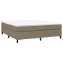 Estructura de cama de tela gris taupe 160x200 cm de vidaXL, Camas y somieres - Ref: Foro24-3120874, Precio: 154,02 €, Descuen...