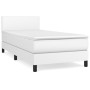 Cama box spring con colchón cuero sintético blanco 90x190 cm de vidaXL, Camas y somieres - Ref: Foro24-3140982, Precio: 298,3...