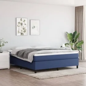 Blue fabric bed frame 180x200 cm by vidaXL, Beds and slatted bases - Ref: Foro24-3120884, Price: 114,37 €, Discount: %