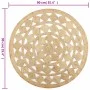 Alfombra hecha a mano de yute trenzado 90 cm de vidaXL, Alfombras - Ref: Foro24-133710, Precio: 36,06 €, Descuento: %