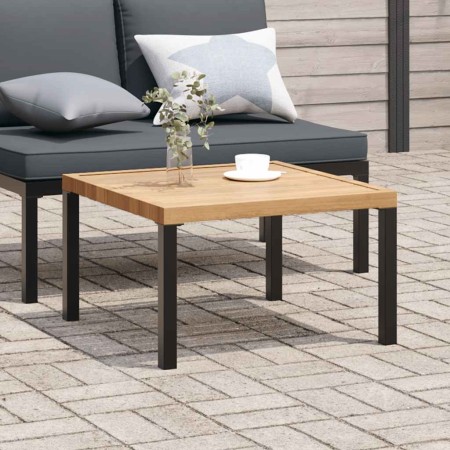 Mesa de centro de jardín aluminio negro 65x65x40 cm en Mesas de jardín | Comprar online en Foru.es