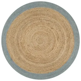 Alfombra hecha a mano de yute con borde verde oliva 120 cm de vidaXL, Alfombras - Ref: Foro24-133681, Precio: 43,08 €, Descue...