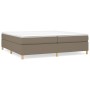 Estructura de cama de tela gris taupe 200x200 cm de vidaXL, Camas y somieres - Ref: Foro24-3120989, Precio: 165,03 €, Descuen...