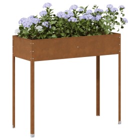 Jardinera de acero oxidado 100,5x40,5x90 cm en Macetas y jardineras | Comprar online en Foru.es