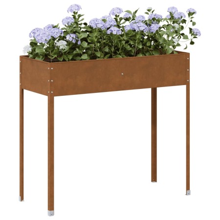 Jardinera de acero oxidado 100,5x40,5x90 cm en Macetas y jardineras | Comprar online en Foru.es