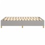 Estructura de cama de tela gris claro 140x190 cm de vidaXL, Camas y somieres - Ref: Foro24-3120953, Precio: 110,50 €, Descuen...
