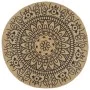 Alfombra de yute tejida a mano con estampado azul oscuro 90 cm de vidaXL, Alfombras - Ref: Foro24-133701, Precio: 25,35 €, De...