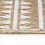 Alfombra de yute tejida a mano con estampado blanco 90 cm de vidaXL, Alfombras - Ref: Foro24-133692, Precio: 34,82 €, Descuen...