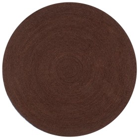 Alfombra de yute tejida a mano redonda marrón 120 cm de vidaXL, Alfombras - Ref: Foro24-133672, Precio: 51,85 €, Descuento: %