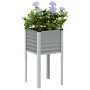 Jardinera de acero gris 45x45x88 cm en Macetas y jardineras | Comprar online en Foru.es