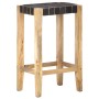 Taburetes de cocina 2 unidades cuero auténtico negro 75 cm de vidaXL, Taburetes de cocina - Ref: Foro24-321835, Precio: 119,6...