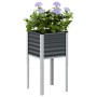 Jardinera de acero antracita 45x45x88 cm en Macetas y jardineras | Comprar online en Foru.es