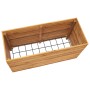 Arriate elevado madera de teca reciclada y acero 100x40x55 cm de vidaXL, Maceteros y jardineras - Ref: Foro24-47425, Precio: ...