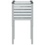 Jardinera de jardín 45x45x88 cm de acero galvanizado en Macetas y jardineras | Comprar online en Foru.es