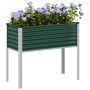 Jardinera de jardín verde 100x45x90 cm acero en Macetas y jardineras | Comprar online en Foru.es