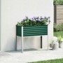 Jardinera de jardín verde 100x45x90 cm acero en Macetas y jardineras | Comprar online en Foru.es