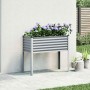 Jardinera de acero gris 100x45x90 cm en Macetas y jardineras | Comprar online en Foru.es