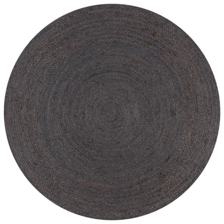 Alfombra de yute tejida a mano redonda gris 90 cm de vidaXL, Alfombras - Ref: Foro24-133665, Precio: 31,19 €, Descuento: %