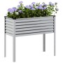 Jardinera de jardín 100x45x90 cm de acero galvanizado en Macetas y jardineras | Comprar online en Foru.es