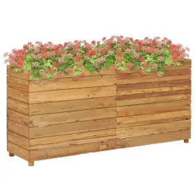 Arriate elevado madera de teca reciclada y acero 150x40x72 cm de vidaXL, Maceteros y jardineras - Ref: Foro24-47429, Precio: ...