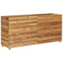 Arriate elevado madera de teca reciclada y acero 150x40x72 cm de vidaXL, Maceteros y jardineras - Ref: Foro24-47429, Precio: ...
