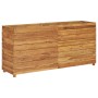 Arriate elevado madera de teca reciclada y acero 150x40x72 cm de vidaXL, Maceteros y jardineras - Ref: Foro24-47429, Precio: ...